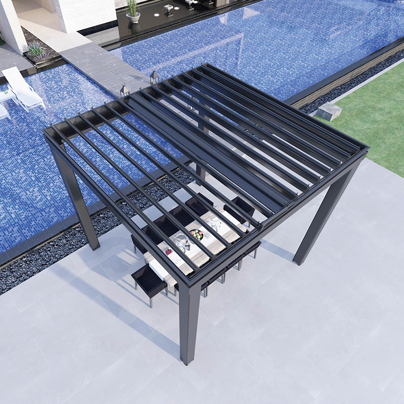 Waterproof Adjustable Electric Garden Pergola